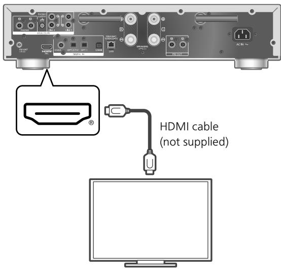 TECHNICS SU-GX70 - Connecting HDMI equipment with ARC function - 1