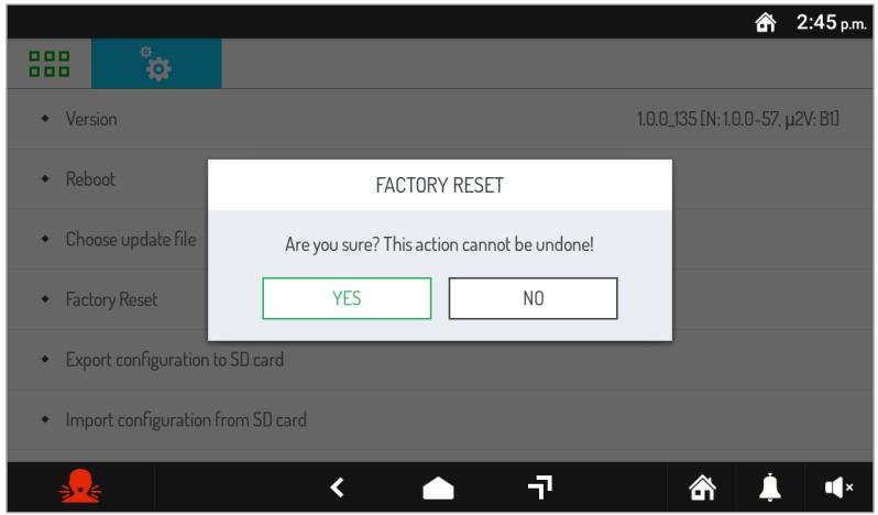 Urmet 1760/32A - RESET TO FACTORY SETTINGS - 4
