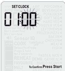BREVILLE BMO850 - Régler l'horloge - affichage sur 12 ou 24 HEURES - 8