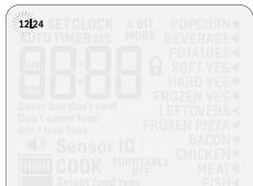 BREVILLE BMO850 - Régler l'horloge - affichage sur 12 ou 24 HEURES - 2