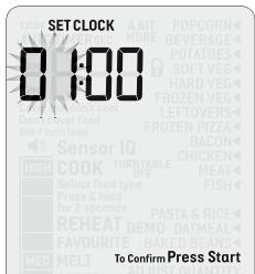 BREVILLE BMO850 - Régler l'horloge - affichage sur 12 ou 24 HEURES - 6