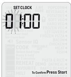 BREVILLE BMO850 - SETTING THE CLOCK - 12 OR 24-HOUR CLOCK DISPLAY - 6