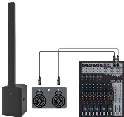 LD Systems LDMAUI28G3(W) - WIRING EXAMPLES - 1