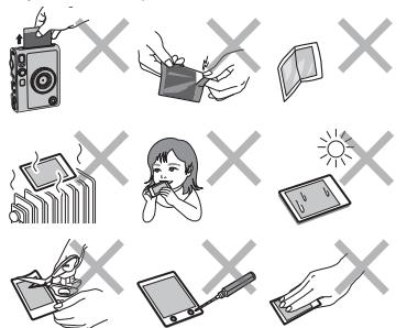 FUJIFILM FI038 - ■ Précautions sur la manipulation des films et des impressions - 1