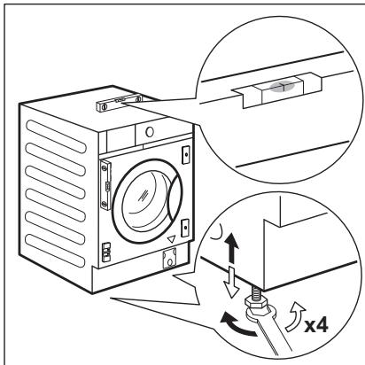 ELECTROLUX EW8F3814BI - Positionnement et mise de niveau - 1