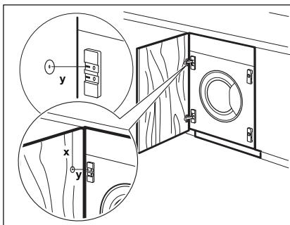 ELECTROLUX EW8F3814BI - Inversion du sens d'ouverture de la portedu meuble - 3
