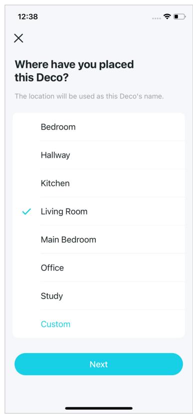TP-LINK BE85 - Specify your Deco's location - 1