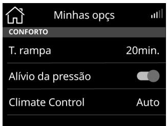 ResMed AirSense 11 - Uso da tela sensivel ao toque: - 2