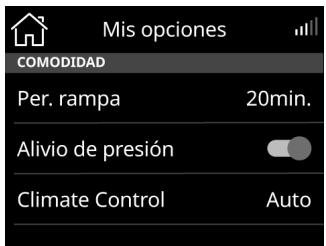 ResMed AirSense 11 - Cómo usar la pantalla tíctil: - 2