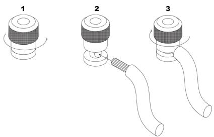 JBL MA310 - Terminação do borne de ligação - 1