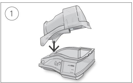 ResMed AirCurve 10 ST-A - To reassemble the water tub lid: - 1