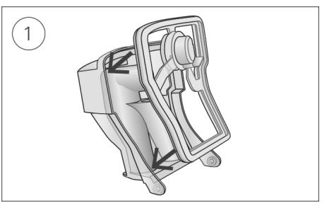 ResMed AirCurve 10 ST-A - To insert the water tub seal: - 1