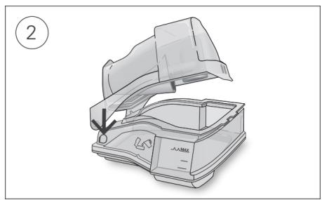 ResMed AirCurve 10 ST-A - To reassemble the water tub lid: - 2