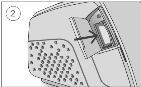ResMed AirCurve 10 ST-A - To remove the SD card: - 2