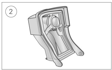 ResMed AirCurve 10 ST-A - To insert the water tub seal: - 2