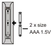 RCA TC-LE43K-AN2401 - Installing Batteries - 2