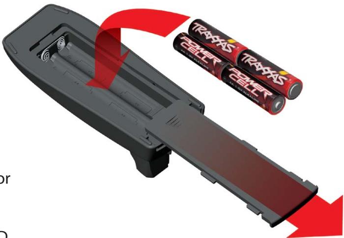Traxxas 6507R - Installing Transmitter Batteries - 1