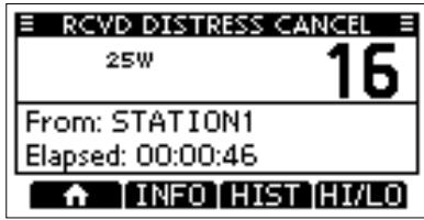 ICOM M510BB - When a Distress Cancel call is received: - 2