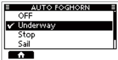ICOM M510BB - Automatic Foghorn function - 1