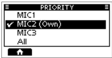 ICOM M510BB - Setting the Priority Controller - 1