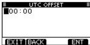 ICOM M510BB - UTC Offset - 1