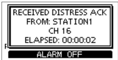 ICOM M510BB - When a Distress Cancel call is received: - 1