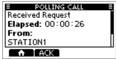 ICOM M510BB - Sending a Polling Reply call - 3