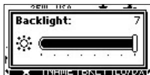 ICOM M510BB - Adjusting the Backlight level - 1