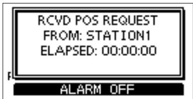 ICOM M510BB - When a Position Request call is received: - 1