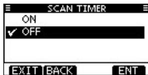 ICOM M510BB - Scan timer - 1