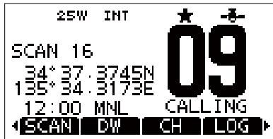 ICOM M510BB - Starting a scan (Except for the NLD version) - 1