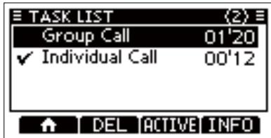 ICOM M510BB - Activating the held DSC task - 2
