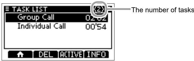 ICOM M510BB - Task list - 1