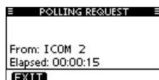 ICOM M510BB - Transmitting a Polling Request Call - 1