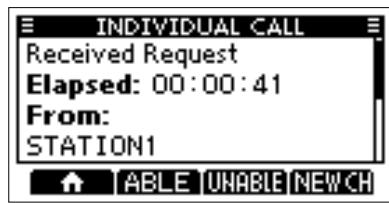 ICOM M510BB - Sending an Individual Acknowledgment - 3