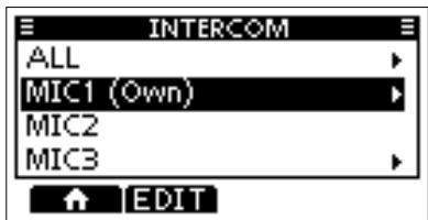 ICOM M510BB - NOTE: While using the Intercom function, - 1