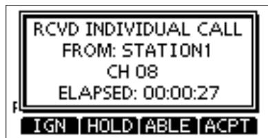 ICOM M510BB - Sending an Individual Acknowledgment - 2