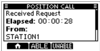 ICOM M510BB - When a Position Request call is received: - 3
