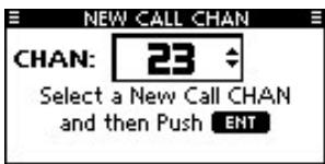 ICOM M510BB - Entering a Call channel - 1