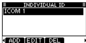 ICOM M510BB - Entering Individual/Group ID - 5