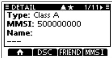 ICOM M510BB - About the Detail screen - 1