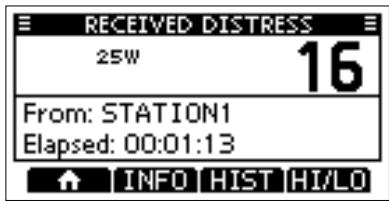 ICOM M510BB - When a Distress call is received: - 3
