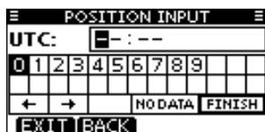 ICOM M510BB - Entering position and time - 3