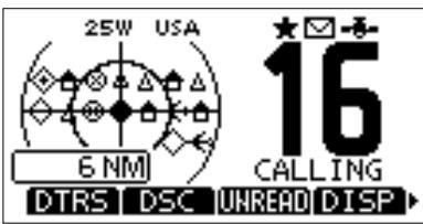 ICOM M510BB - Using the Plotter screen - 8