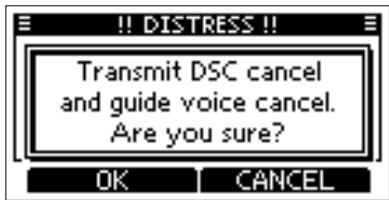 ICOM M510BB - Distress Cancel call - 1