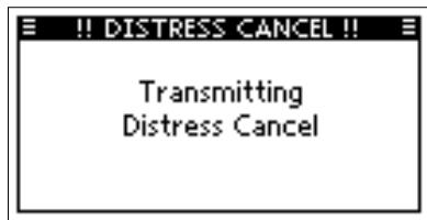 ICOM M510BB - Distress Cancel call - 2