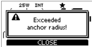 ICOM M510BB - Starting Anchor Watch - 2
