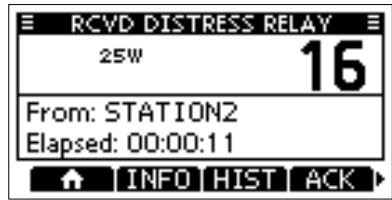 ICOM M510BB - Sending a Distress Relay acknowledgment (For only the USA version) - 3