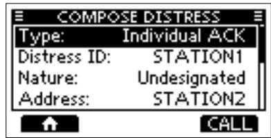 ICOM M510BB - Sending a Distress Relay acknowledgment (For only the USA version) - 4
