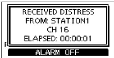 ICOM M510BB - When a Distress call is received: - 1